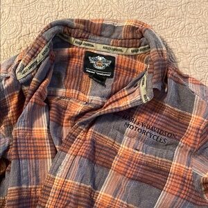 Harley-Davidson Plaid Flannel Shirt
